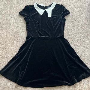 Velvet Collar Dress